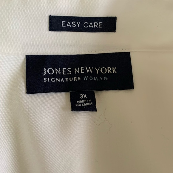 Jones NY Signature White Shirt - Picture 5 of 6